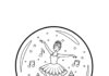 Ballerina Music Box Snow Globe Coloring Page