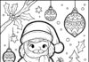 Beautiful Christmas Coloring Page