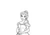 Beauty and the Beast Belle Coloring Page
