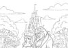 Belle and Beast Coloring Page