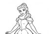 Belle Disney Coloring Page