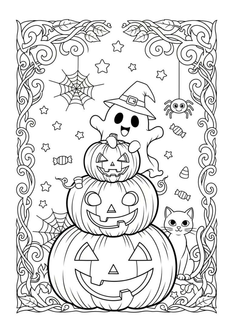 Best Halloween Coloring Page Best Halloween Coloring Page