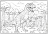 Big Dinosaur Coloring Page to Print Out and Color