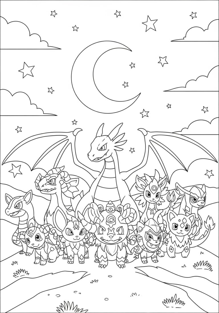 Big Pokémon Coloring Page