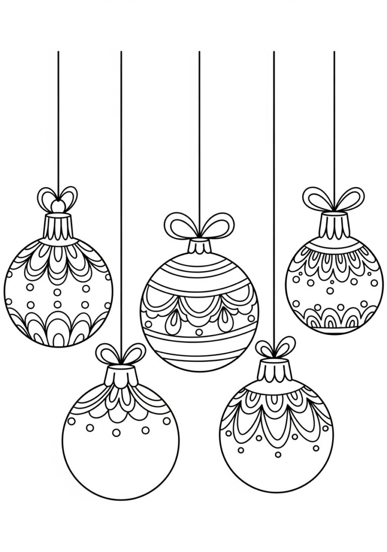 Blank Christmas Ornament Coloring Page Blank Christmas Ornament Coloring Page