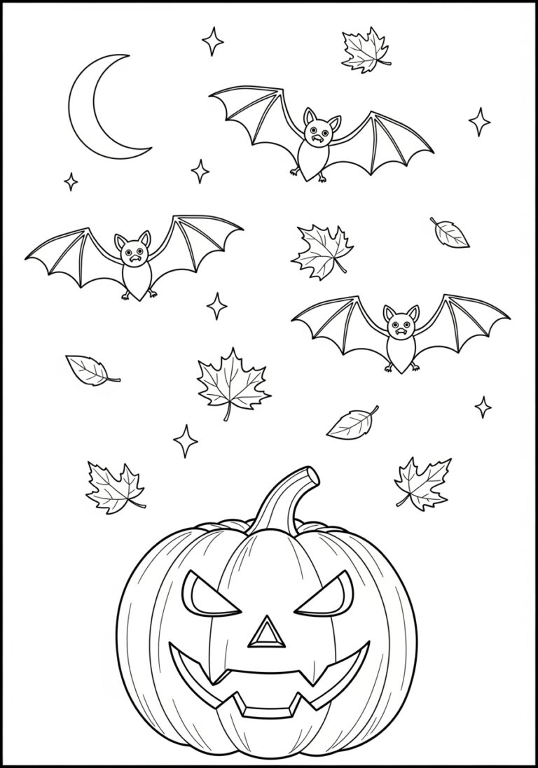 Blank Halloween Coloring Page Blank Halloween Coloring Page