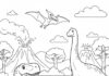 Blippi Dinosaur Coloring Page