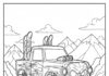 Bone Shaker Monster Truck Coloring Page