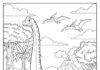 Brachiosaurus Coloring Page to Print and Color