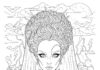 Bride of Frankenstein Coloring Page to Print Out and Color