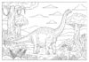 Brontosaurus Coloring Page to Print Out and Color