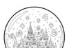 Build Your Own Snow Globe Coloring Page
