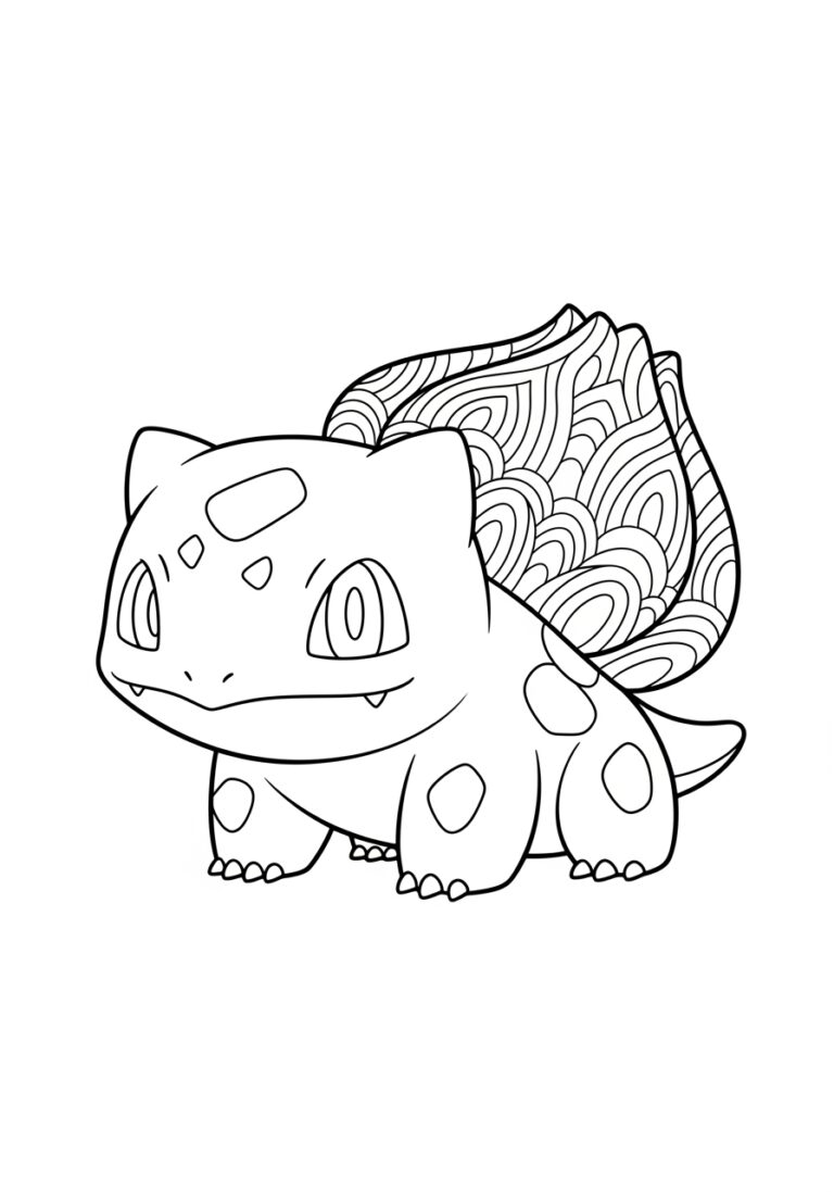Bulbasaur Coloring Page to Print Out and Color Bulbasaur Coloring Page to Print Out and Color