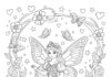 Butterfly Princess Coloring Page