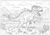 Carnivore Dinosaur Coloring Page to Print Out and Color