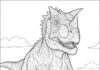 Carnotaurus Coloring Page to Print Out and Color