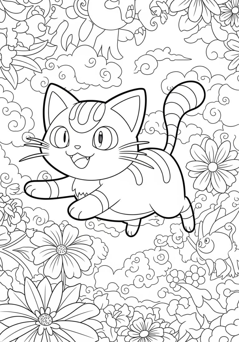 Cat Pokémon Picture to Print Out and Color Cat Pokémon Picture to Print Out and Color