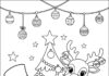 Character Christmas Coloring Page