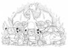 Charizard Blastoise Venusaur Coloring Page to Print Out and Color