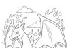 Charizard GX Coloring Page to Print Out and Color