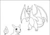 Charmander Evolution Coloring Page