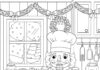 Chef Nutcracker Baking Cookies Coloring Page