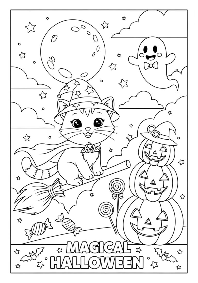 Children’s Halloween Coloring Picture to Print Out and Color Children’s Halloween Coloring Picture to Print Out and Color