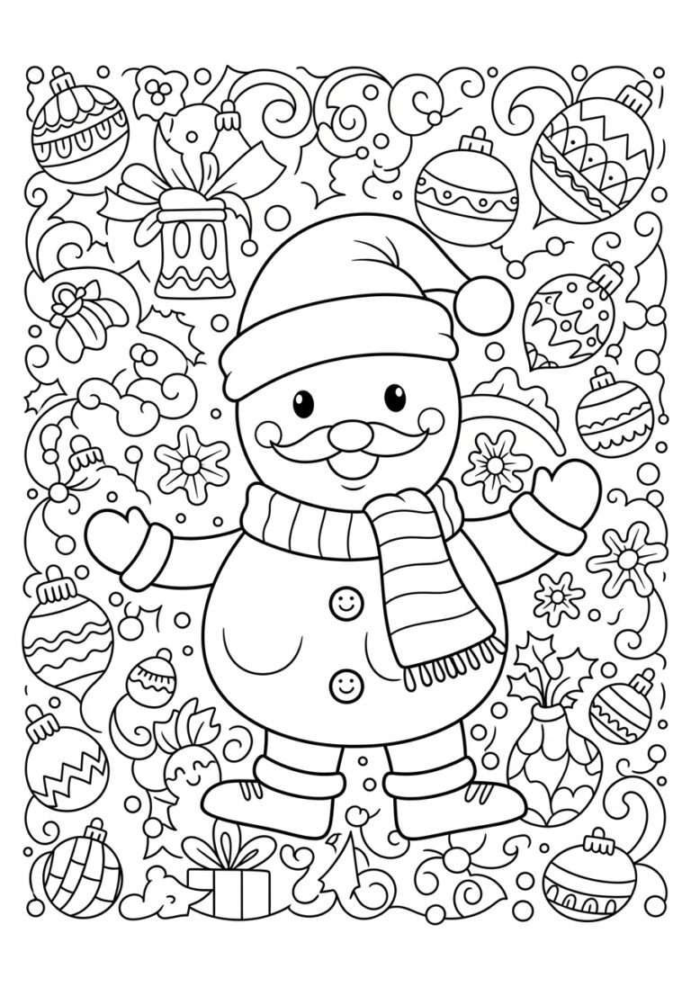 Children’s Xmas Colouring Page Children’s Xmas Colouring Page