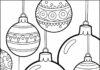 Christmas Ball Ornament Coloring Page