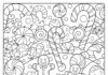 Christmas Candy Coloring Page
