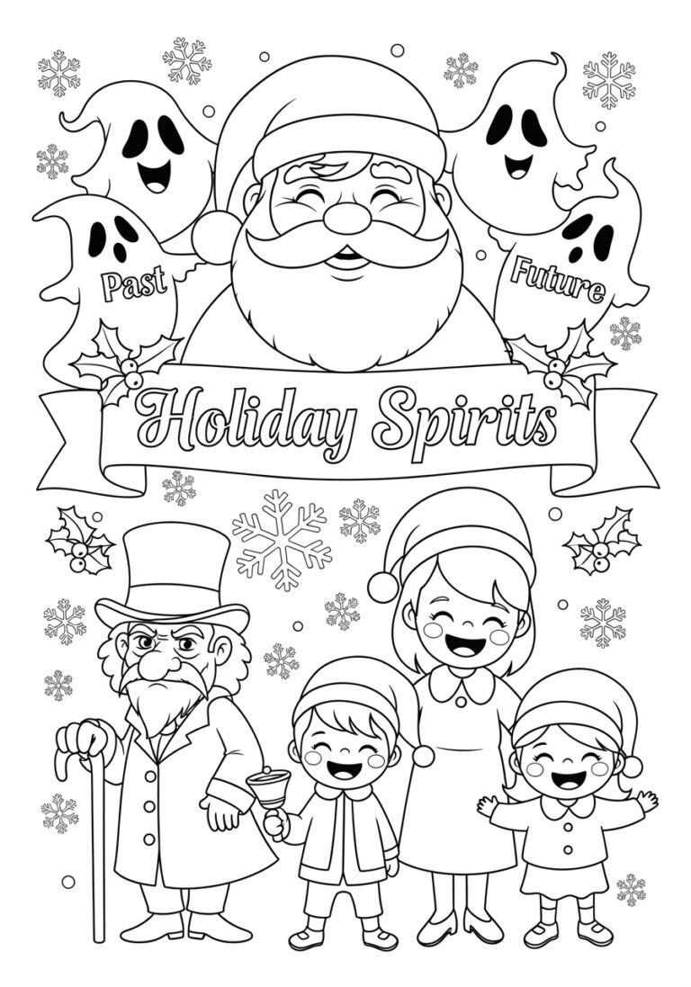 Christmas Carol Coloring Page