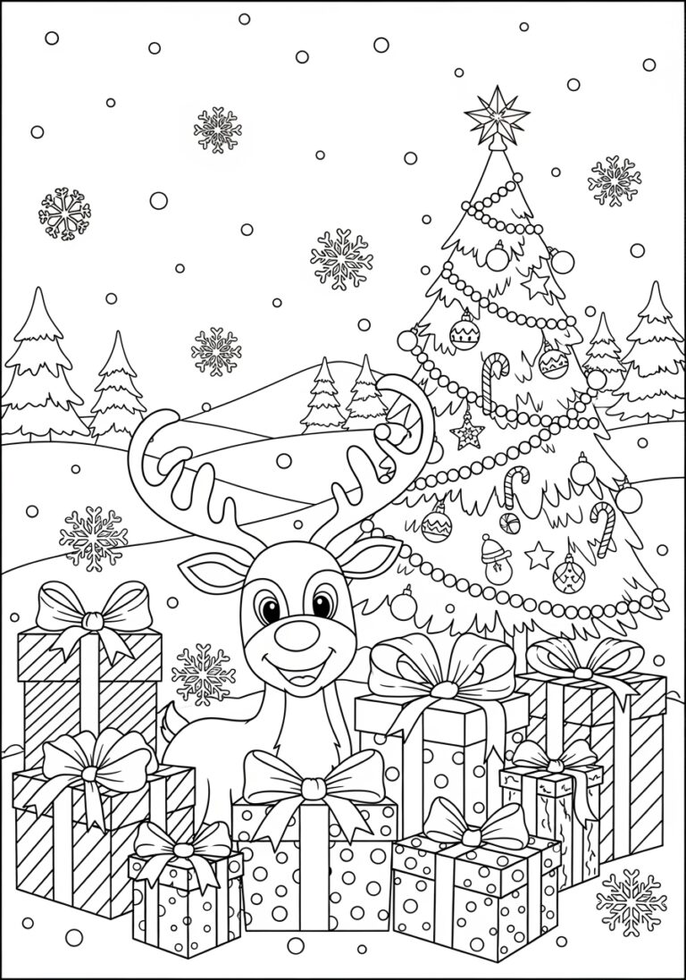 Christmas Color Image Coloring Page Christmas Color Image Coloring Page