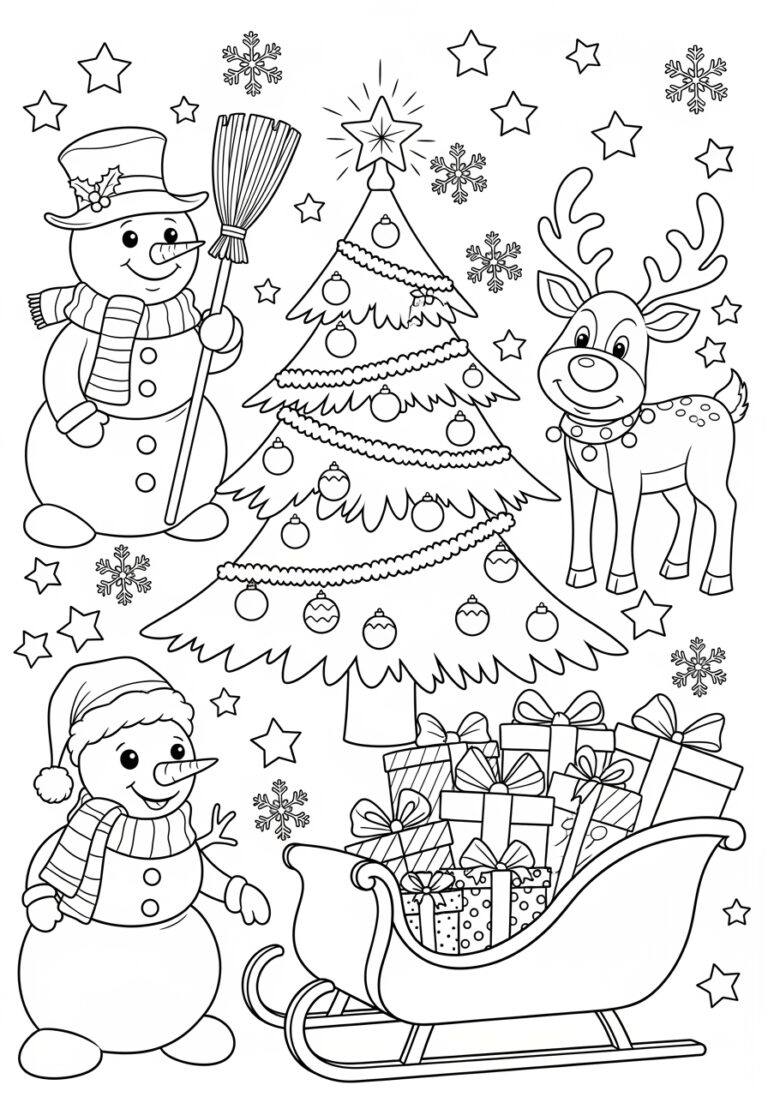 Christmas Coloring Contest Page