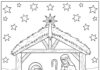 Christmas Coloring Page Nativity
