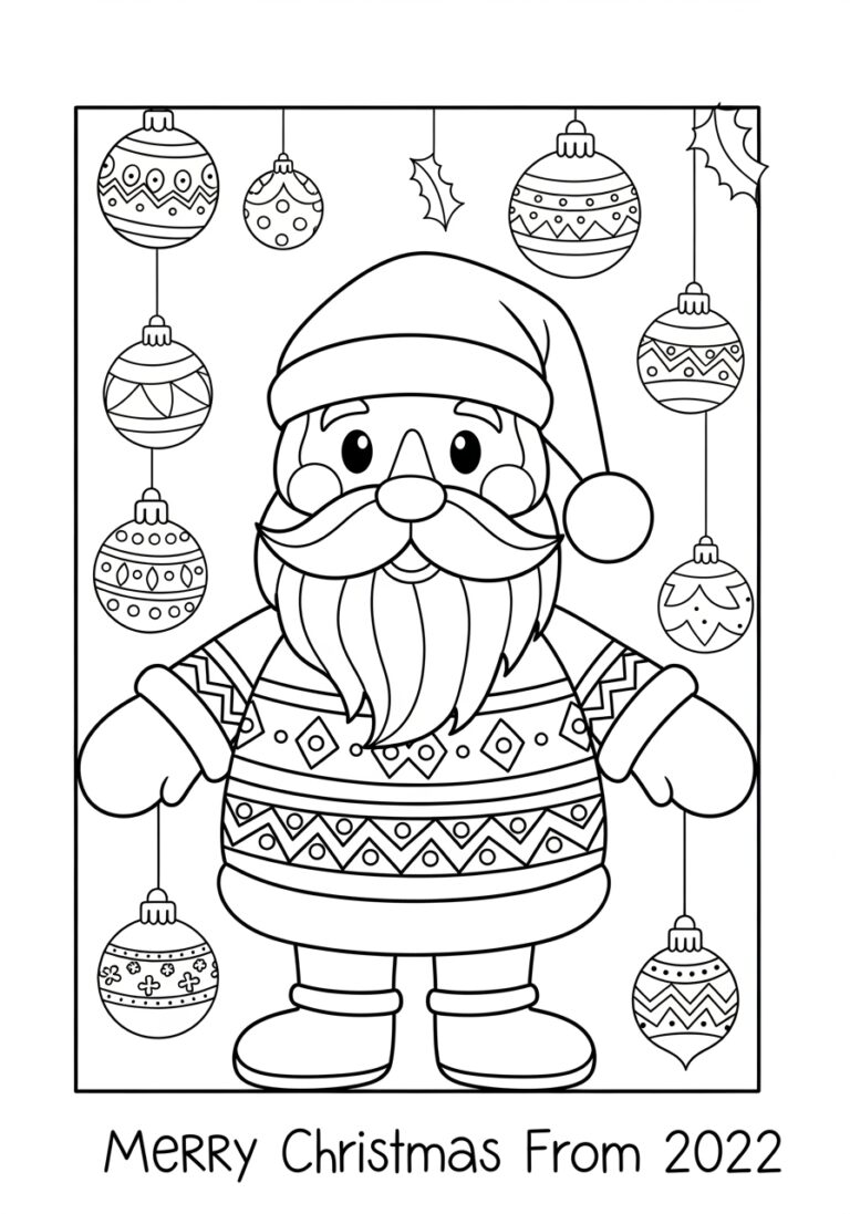 Christmas Coloring Page 2022
