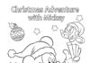 Christmas Coloring Page Mickey Mouse