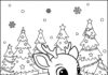 Christmas Coloring Page Rudolph