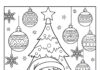 Christmas Coloring Worksheet for Kindergarten