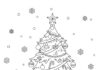 Christmas Eevee Coloring Page