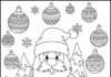 Christmas Frozen Coloring Page