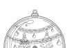 Christmas Globe Coloring Page