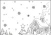 Christmas Mickey Coloring Page