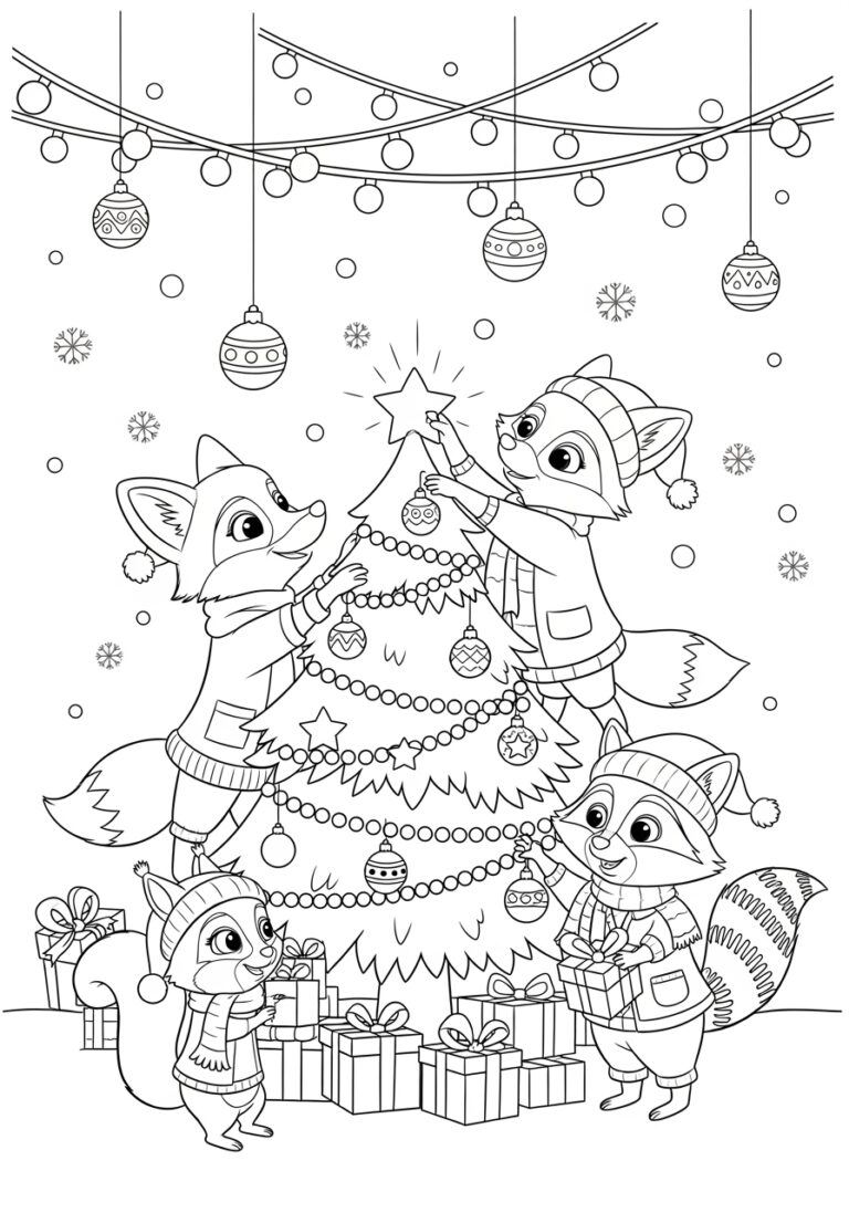 Christmas Movie Coloring Page
