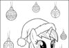 Christmas My Little Pony Coloring Page