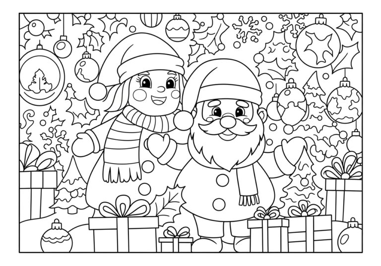 Christmas Outline to Colour Christmas Outline to Colour
