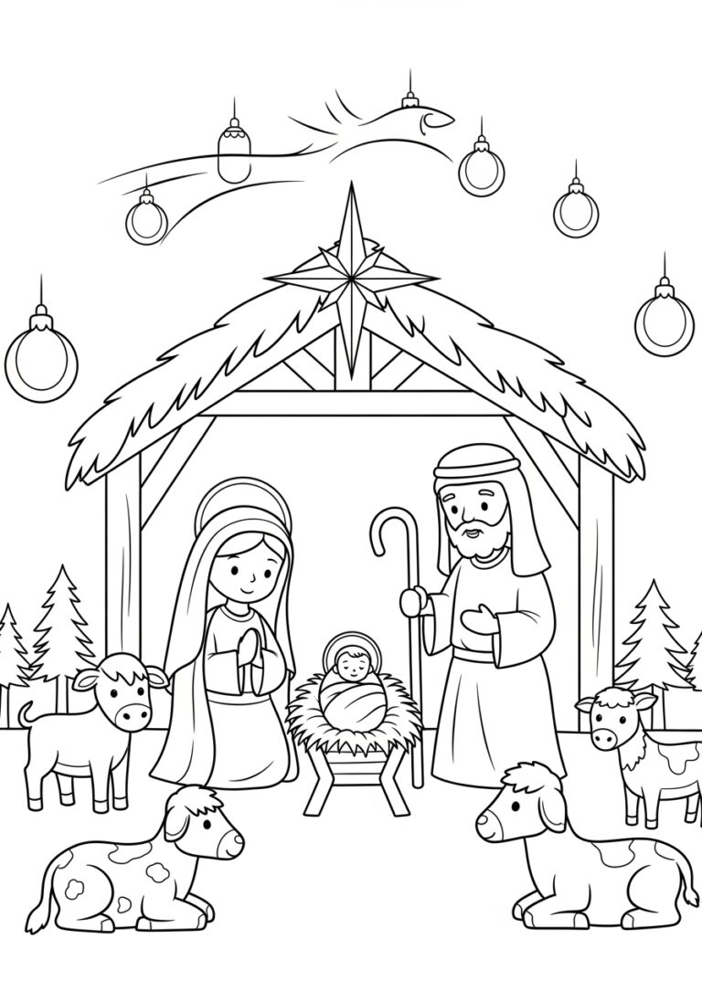 Christmas Scripture Coloring Page