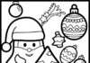 Christmas Simple Coloring Page