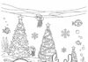 Christmas Spongebob Coloring Page