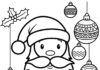 Christmas Themed Coloring Sheet