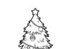 Christmas Tree Coloring Idea Page